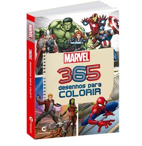 Livro 365 Desenhos Para Colorir Marvel