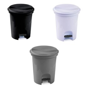 Lixeira Com Pedal 13L Cor Sortida Plasvale