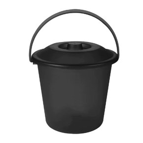 Lixeira Para Pia 2,5L Cor Preto Plasvale