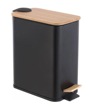 Lixeira Practice 5L Bambu 28x14cm Preto Mek 