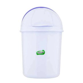 Lixeira Retrátil 1,4L Branca Plasvale