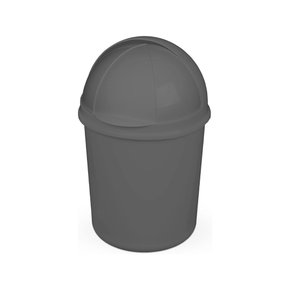 Lixeira Retrátil 1,4L Cinza Granizo Plasvale