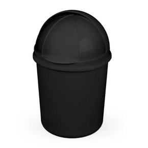 Lixeira Retrátil 4,1L Cor Preto Plasvale