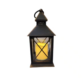 Luminária Decorativa Com Vela Artificial  22 CM