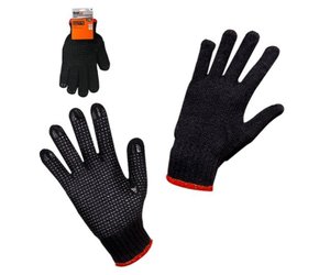 Luva De Malha Tricotada Com Pigmento