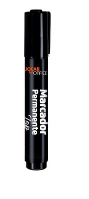 Marcador Permanente Ponta Chafrada Top Preto