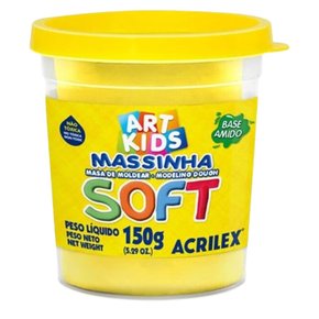 Massa De Modelar Amarelo Soft 150g
