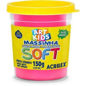 Massa De Modelar Rosa (Maravilha) Soft 150g