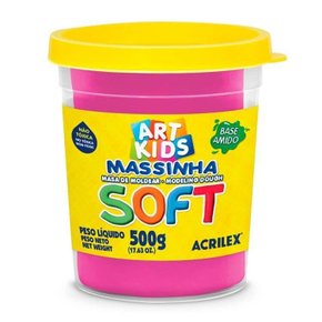 Massa De Modelar Rosa Soft 500g