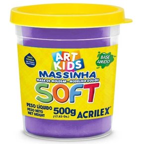 Massa De Modelar Violeta Soft 500g