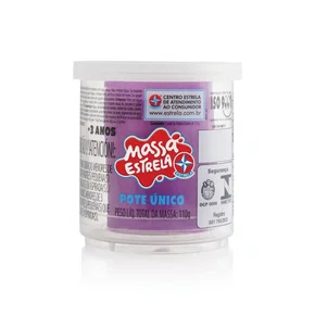 Massa Estrela Pote Único