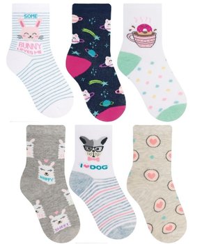 Meia Infantil Menina Kit 3 Pares
