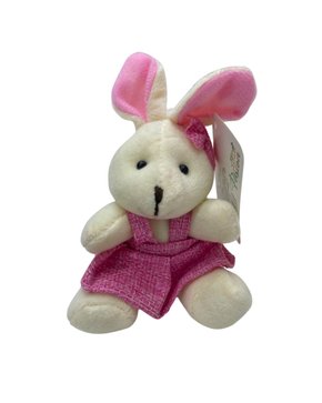 Mini Coelho De Pelúcia Fêmea Liso 14cm