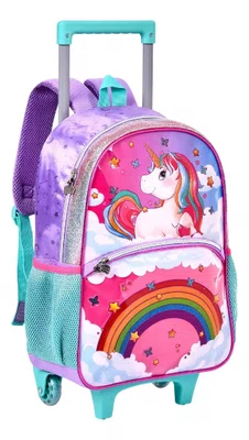 Mochila De Rodinha Unicórnio Clio