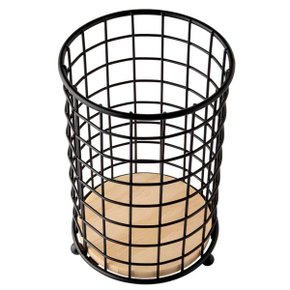 Organizador Aramado Ferro E MDF 16,5cm