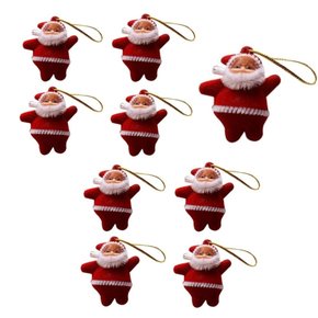 Kit 9 Mini Papai Noel Pendente De Árvore De Natal 5cm Rio Master