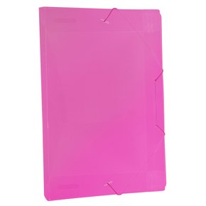 Pasta Ofício Aba Com Elástico 2cm 33,2x23,2cm Rosa