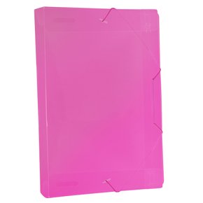 Pasta Ofício Aba Com Elástico 4cm 33,2x23,2cm Rosa