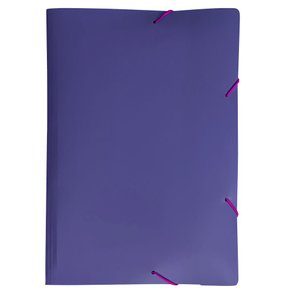 Pasta Ofício Aba Com Elástico A4 Full Color Roxo