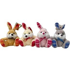 Pelúcia Coelho Xadrez 15cm Cores Sortidas