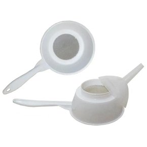 Peneira Coador Com Funil 2x1 Cor Branca Clink