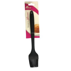 Pincel Culinário De Silicone Untar 26,3cm Preto