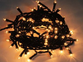 Pisca-Pisca Arroz 100 Led Branco Quente 8 Funções 220V