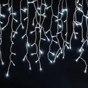 Pisca-Pisca Cascata 100 Led Branco Frio 8 Funções 220V