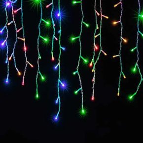 Pisca-Pisca Cascata 100 Led Colorido 8 Funções 220V