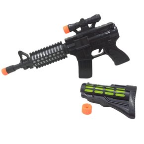 Pistola Metralhadora Com Som A Pilha