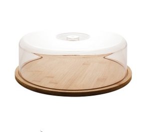 Porta Bolo Com Tampa Acrílico 28x8,4cm