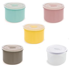 Pote Redondo Freezer Micro-ondas 1L Plasvale Sortido