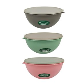 Pote Redondo Hermético 7,5L Plasvale Sortido