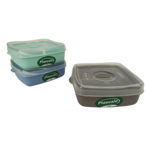 Pote Wave Retangular 0,6L Plasvale Sortido