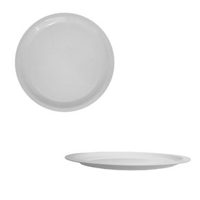 Prato Raso Bolo Melamina Premium 33cm Branco