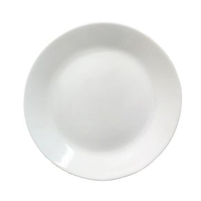 Prato Raso 26,5cm Vidro Temperado Round Branco