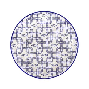 Prato Sobremesa 20cm Floreal Náutico Oxford