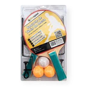 Raquete De Ping Pong Com 3 Bolas E Rede