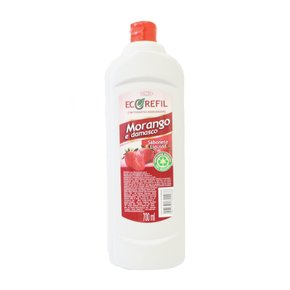 Refil Sabonete Líquido 700ml Morango E Damasco