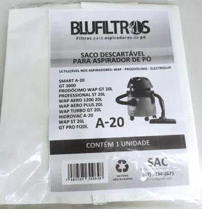 Saco Descartável Para Apirador De Pó 10 Unidades