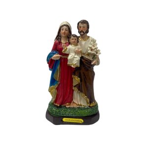 Santo Em Resina Sagrada Família 15cm