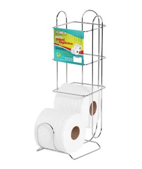Suporte Papel Higiênico 4 Rolos Cromado