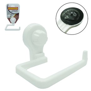 Suporte Papel Higiênico Com Ventosa Branco