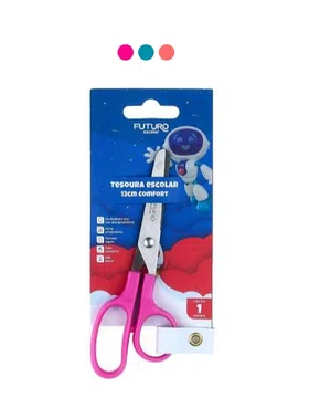 Tesoura Escolar 13 CM Comfort