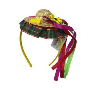 Tiara Enfeite Com Chapéu Festa Junina 16x9cm Cores Sortidas