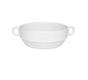 Tigela Consomme 400ml Com Asa Branca Oxford