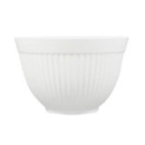 Tigela Funda Estriada Premium 2,2L Melamina Branca Bestfer