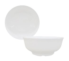 Tigela Redonda 15cm 450ml Melamina Branca Bestfer