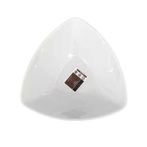 Tigela Triangular Melamina Branca 19x18,9x7,1cm