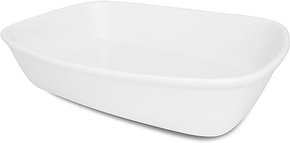 Travessa Refratária Bake M 26 x 18 cm Branco Oxford